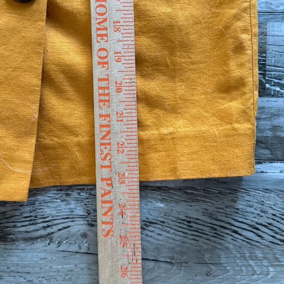 Boden Marigold Leonora Button Front Linen Pencil Skirt Tie Waist Linen Blend 12 - Picture 11 of 13